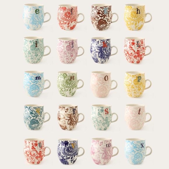 ANTHROPOLOGIE | Homegrown Monogram Initial Mug N - Picture 6 of 6